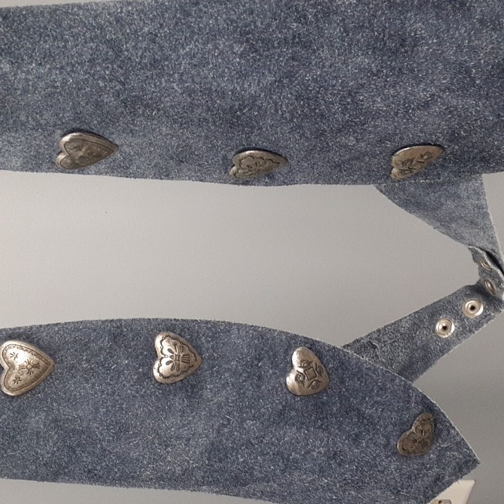 Coastal Cowgirl Suede Backless Heart Shaped Button Halter Waist Coat Vest - Picture 4 of 8